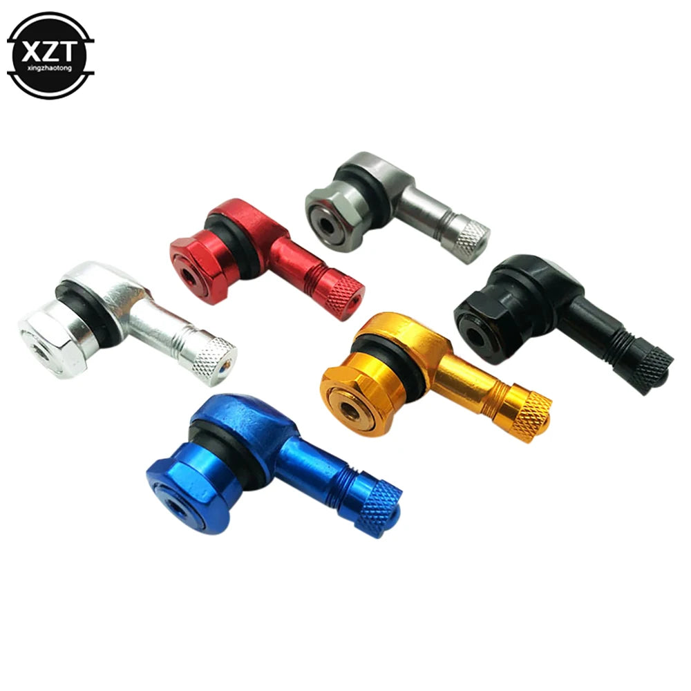 90° Aluminum Alloy Tubeless Motorcycle Tire Valve Stem Angled Rim Air Valve