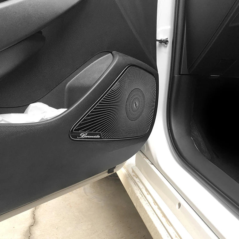 Stainless Steel Door Audio Speaker Covers for Toyota Corolla E210 & Hybrid 2019–25