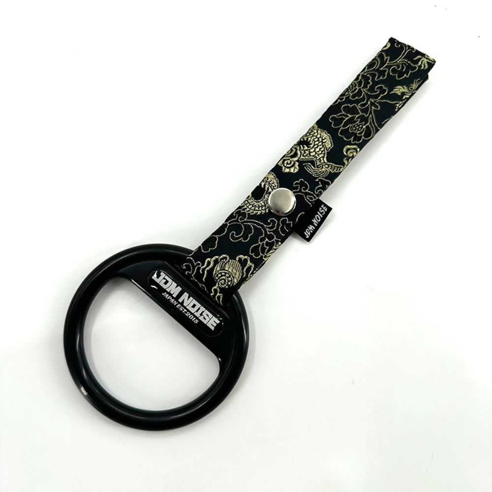 JDM Tsurikawa Lucky Cat Dragon Pattern Hanging Car Ring Strap Japanese Style