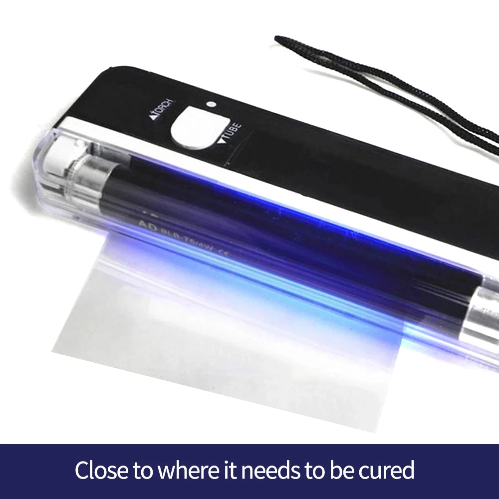 Professional UV Resin Curing Lamp Kit for Windshield Glass Crack Repair