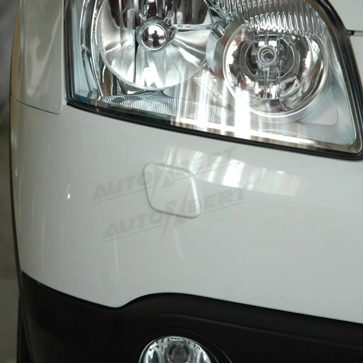 Front Headlight Washer Jet Nozzle Cover Caps Pair for Nissan Qashqai 2006–2010