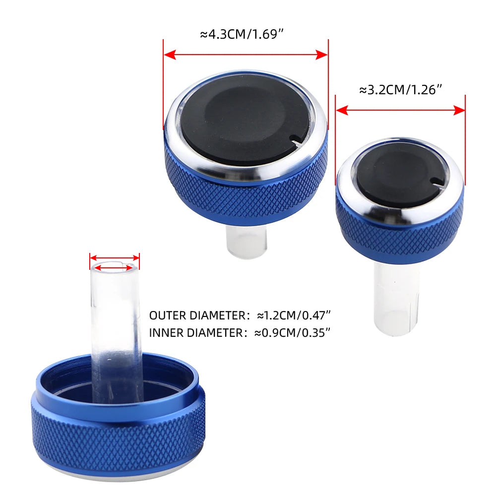 3Pcs AC Control Knobs for VW Passat B5 Golf 4 MK4 Bora Jetta Climate