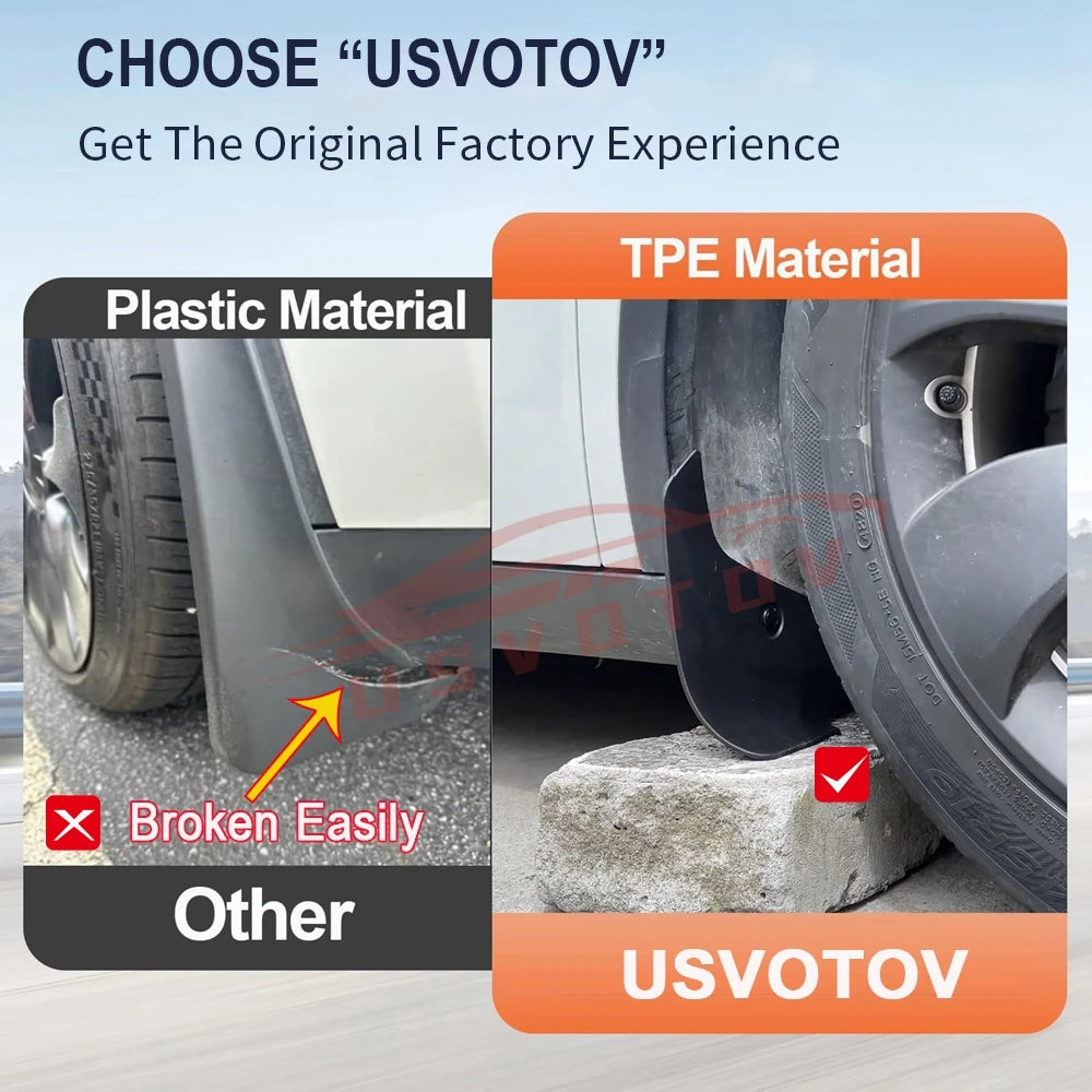 Mud Flaps Splash Guards for Tesla Model 3, Model Y & Model YL 2025–2026