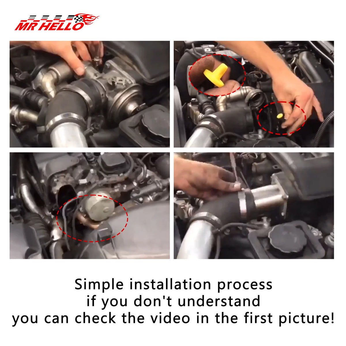 Swirl Flap Blanking Pipe Replacement Kit for BMW E46 E39 E65 E83 M47 M57 M67