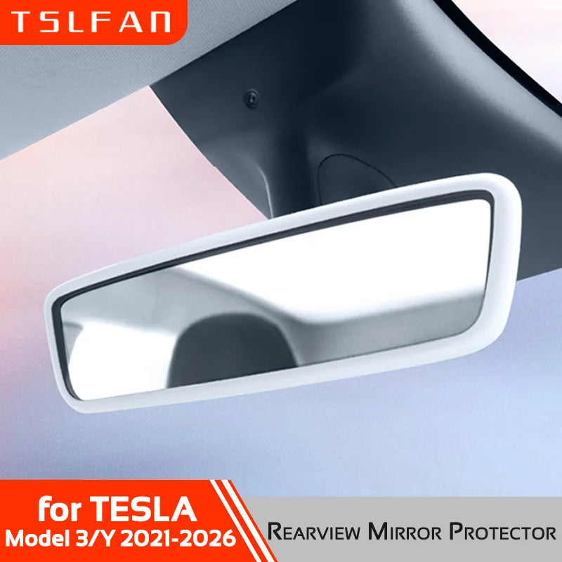Silicone Rearview Mirror Frame Protector for Tesla Model 3 Y YL Highland Juniper