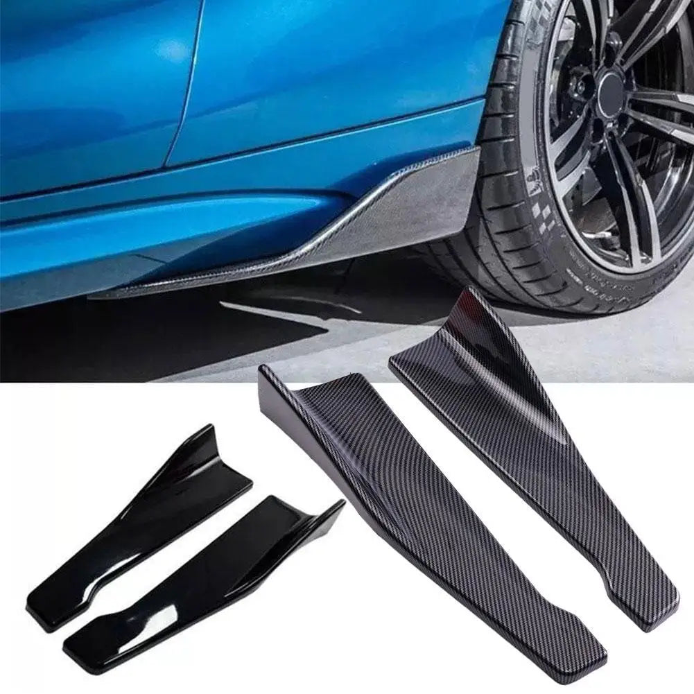 Universal 48cm Side/Rear Spoiler Splitter Pod in Gloss Black or Printed Carbon