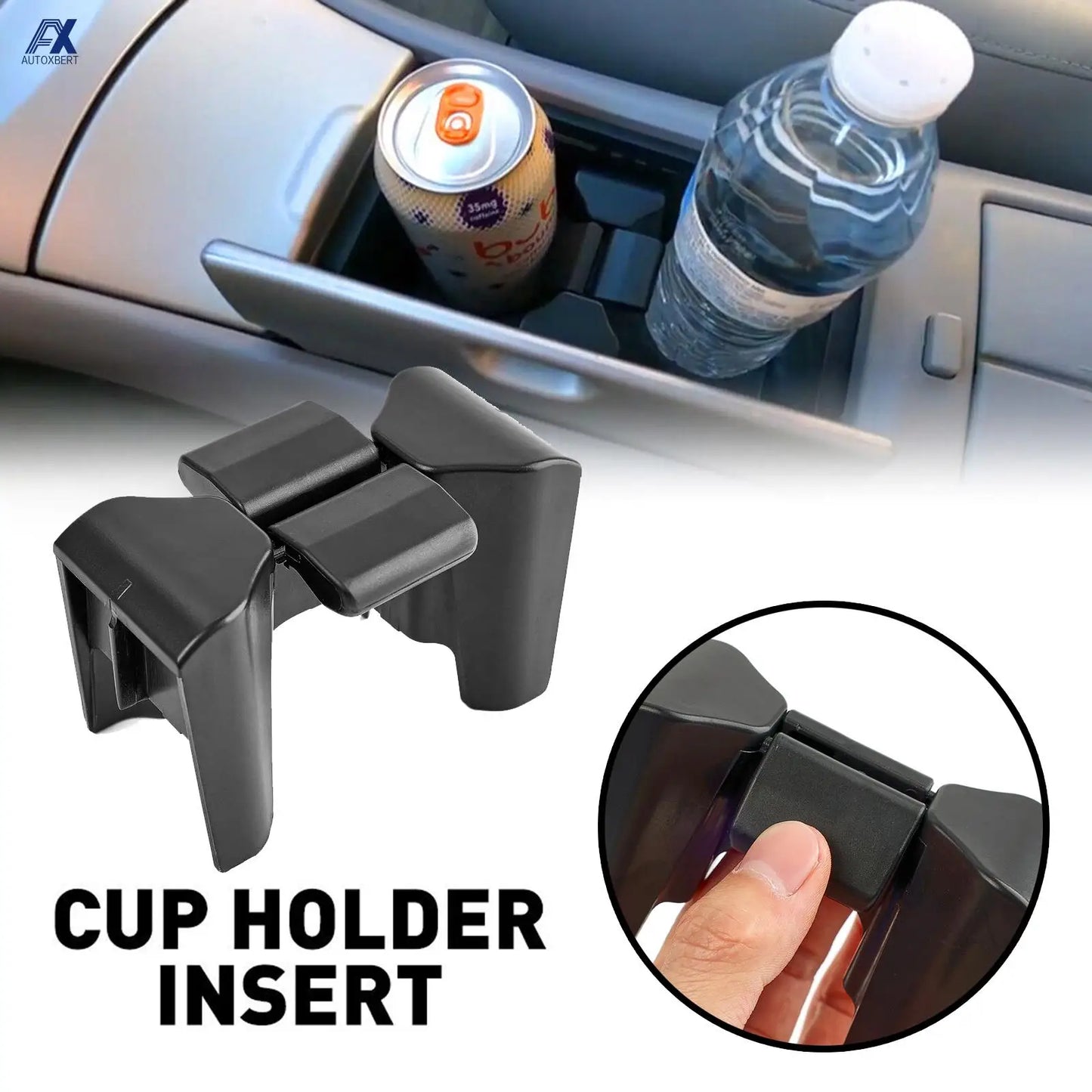 Center Console Cup Holder Insert Divider Kit for Toyota Highlander 2002–2007
