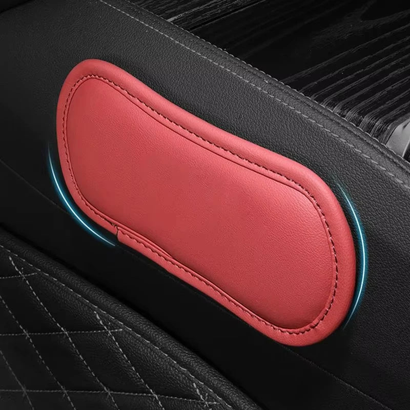 Car Elbow Rest Pad PU Leather Center Console Knee Cushion Leg Support