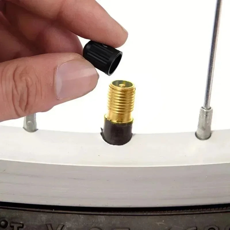 TR414 Tubeless Tire Valve Stems with Dust Caps Universal Rubber Wheel Valve Set