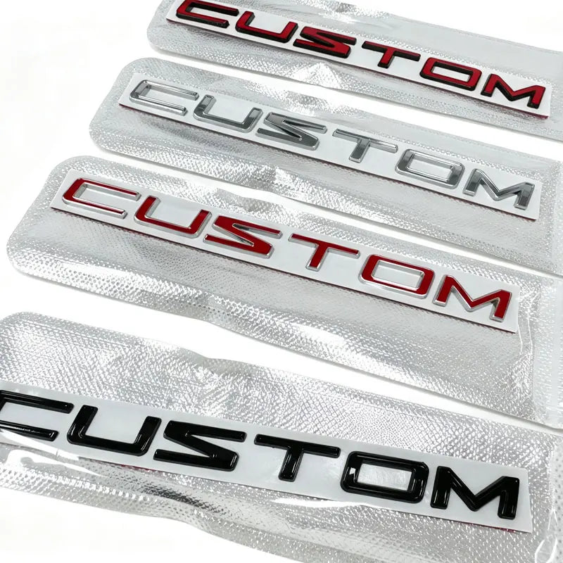 3D Metal Alloy Transit Custom Badge Emblem Sticker for Ford Van Camper Trunk