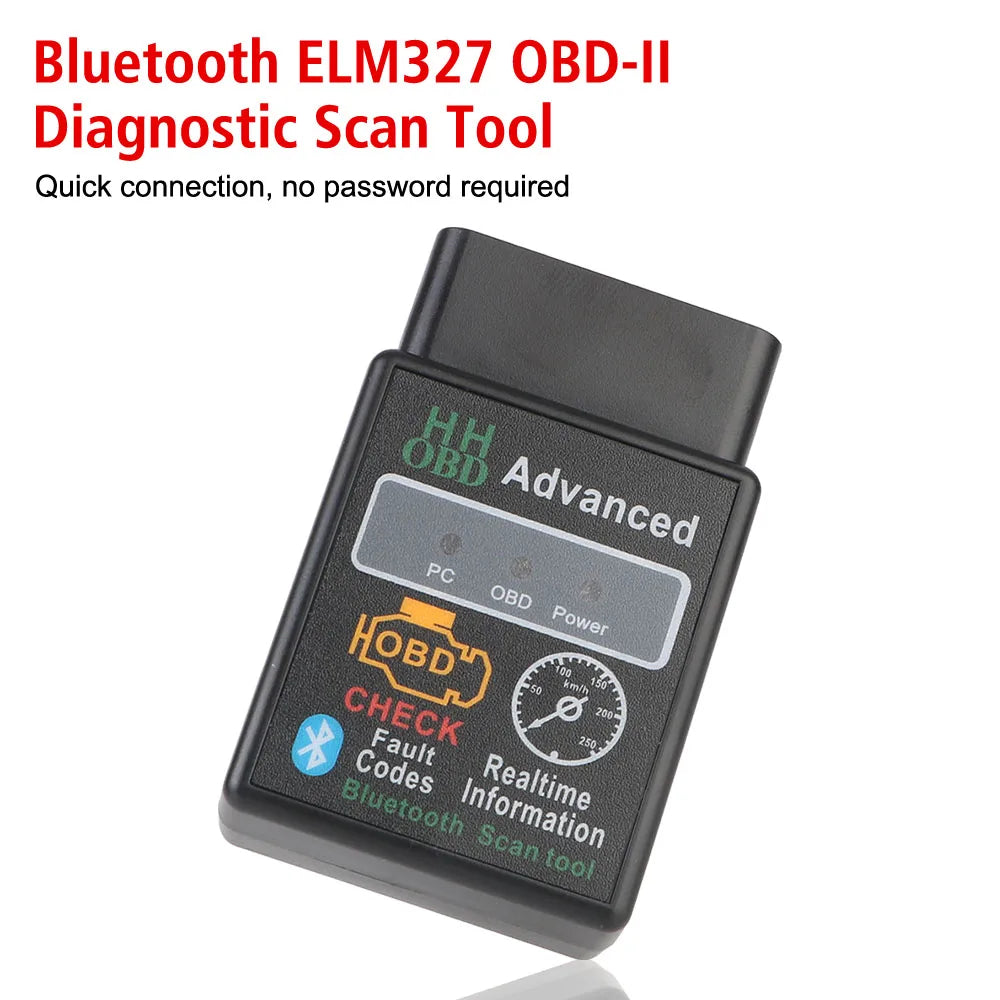 ELM327 V1.5 Bluetooth 5.1 OBD2 Scanner 16-Pin 12V Car Diagnostic Code Reader