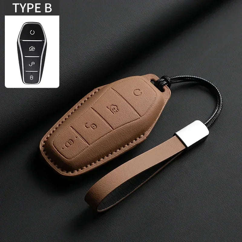 Smart Key Cover Case for BYD Han EV, Tang DM, Qin PLUS, Song Pro & More
