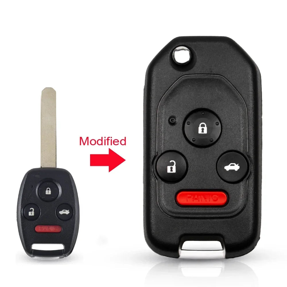 Flip Key Shell 2 3 4 Button Modified Remote Case for Honda Accord Civic CRV Pilot