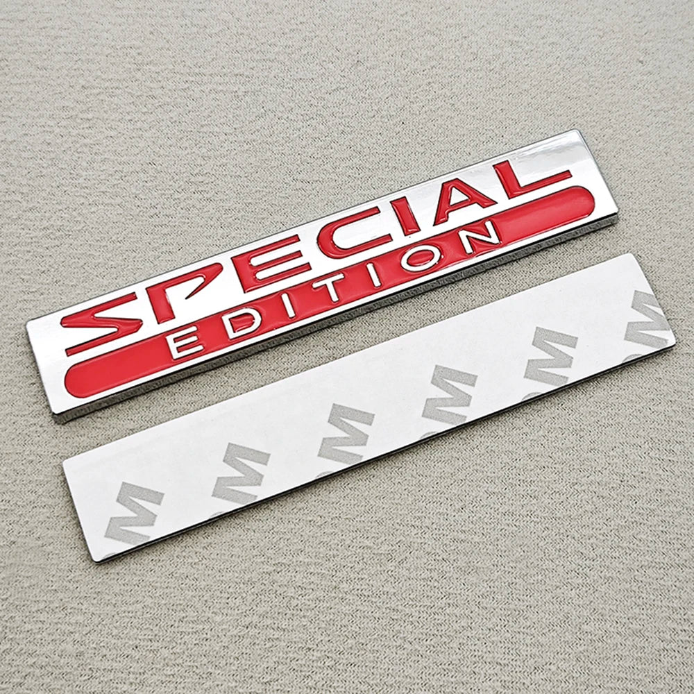 3D Metal Special Edition Car Emblem Badge Sticker Universal Rear Trunk Decal