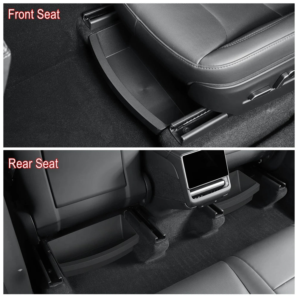 Under Seat Storage Box Organizer for Tesla Model Y Juniper 2025–2026