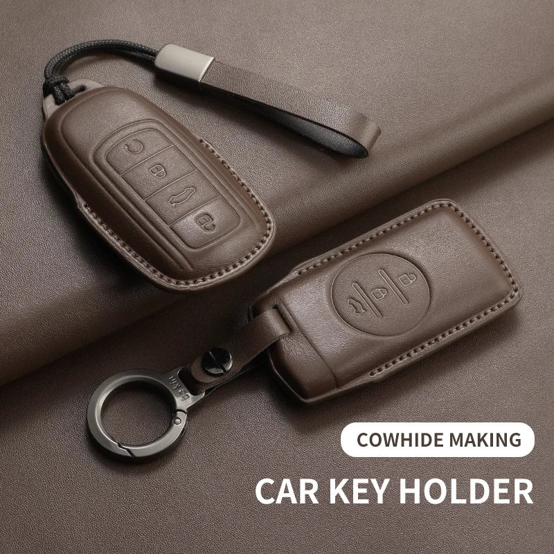 Leather Smart Key Case Cover for Chery Omoda 5 Tiggo 8 Pro Tiggo 9