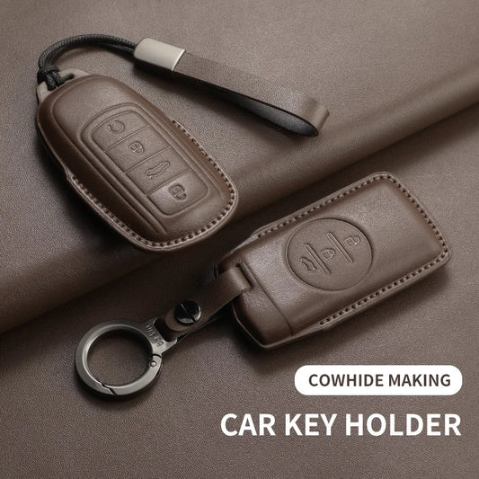 Leather Smart Key Case Cover for Chery Omoda 5 Tiggo 8 Pro Tiggo 9