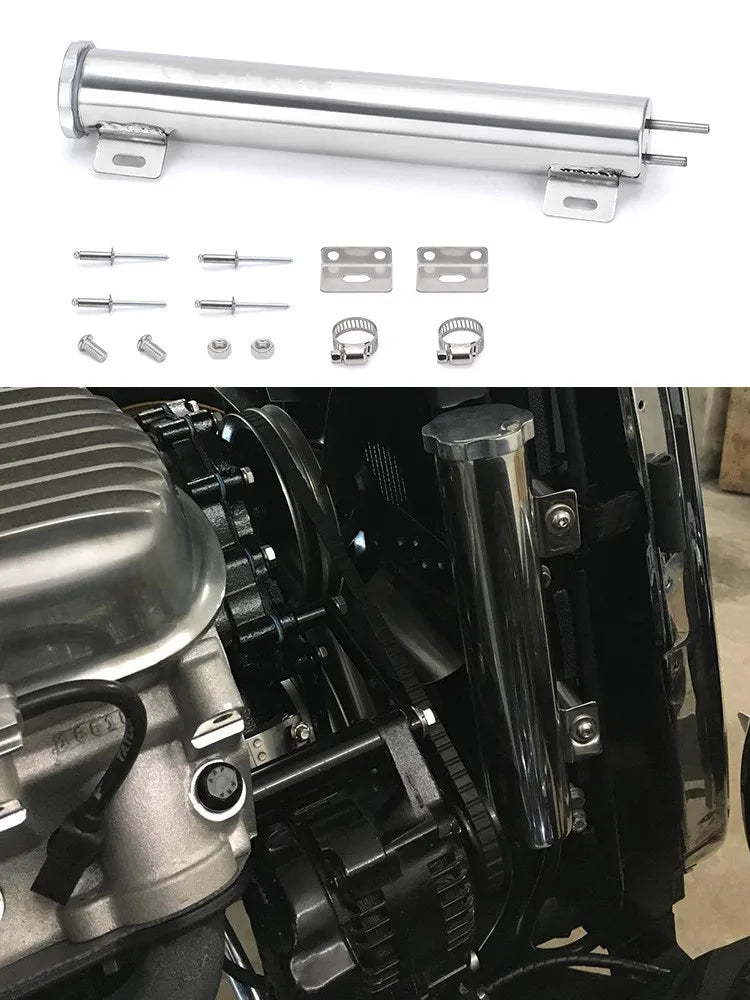 Polished Stainless Steel Radiator Overflow Tank Catch Can 3x10 2x13 3x9 Inch