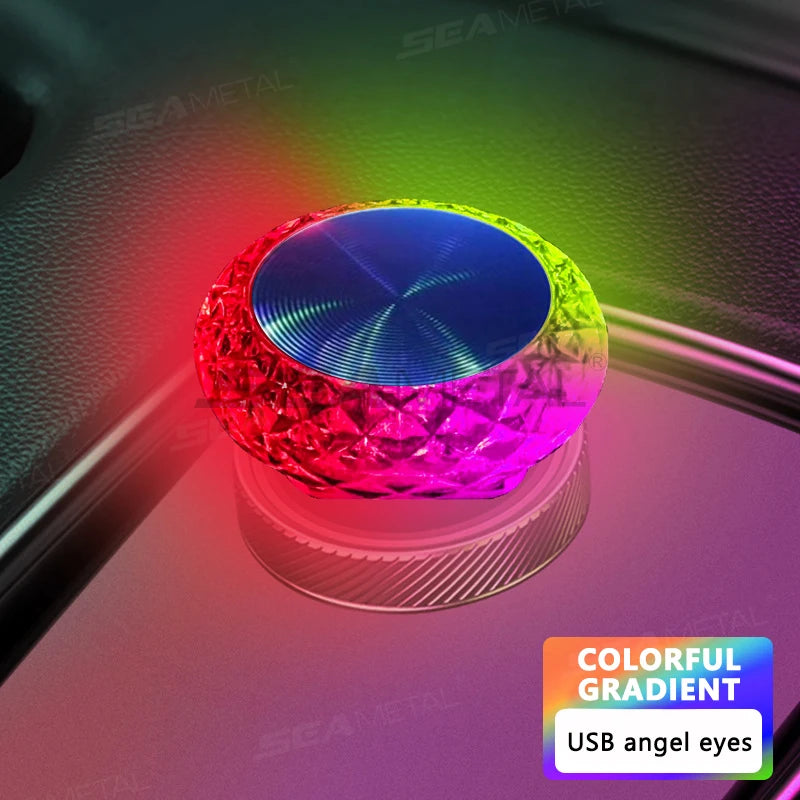 Portable Car USB Ambient Light Mini LED Interior Decorative Atmosphere Lamp