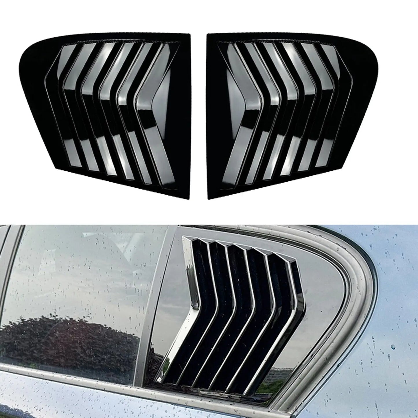 Rear Side Window Triangle Louver Cover for BMW F20 Hatchback 118i 2011–2019