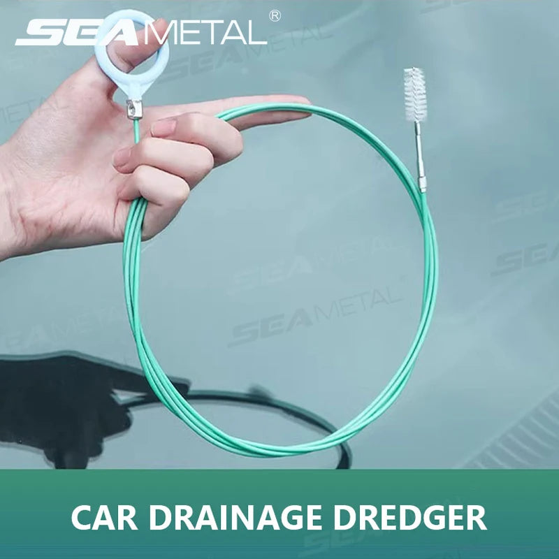 SEAMETAL 3m Car Sunroof Drain Cleaning Brush Flexible Hose Unclogger Tool