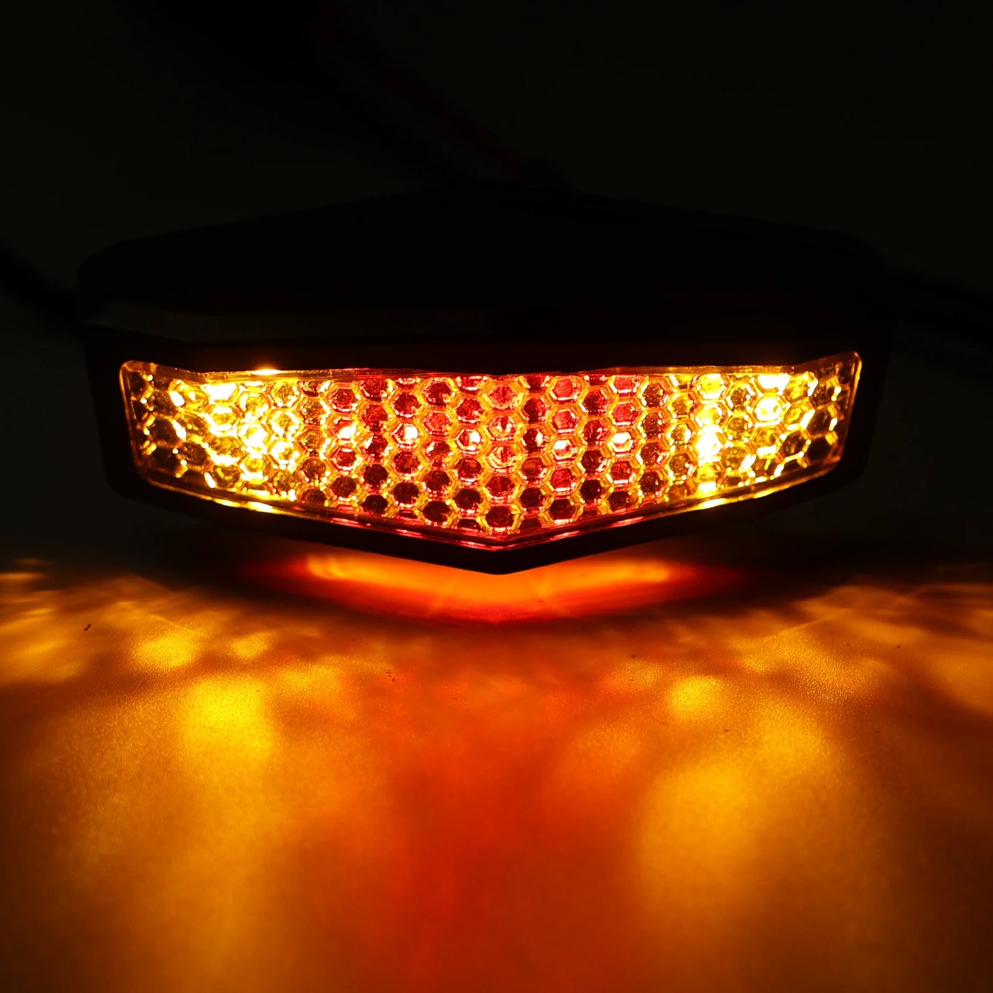 Universal 12V Motorcycle LED Rear Tail Light with Brake Turn Signal & License Plate Light