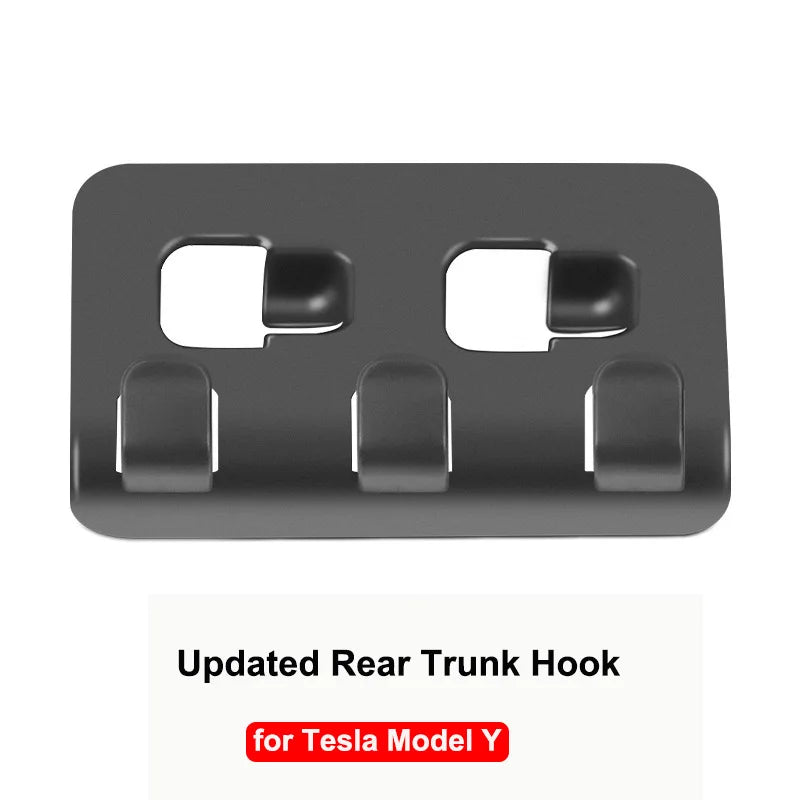 Rear Trunk Hook Storage Holder for Tesla Model Y 2024 Grocery Bag Umbrella Hanger