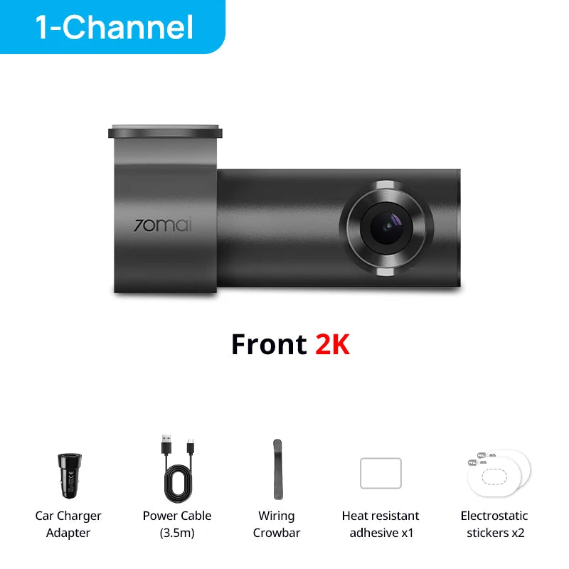 70mai M310 Plus 2K Dash Cam 1440P Smart Car DVR with Night Vision