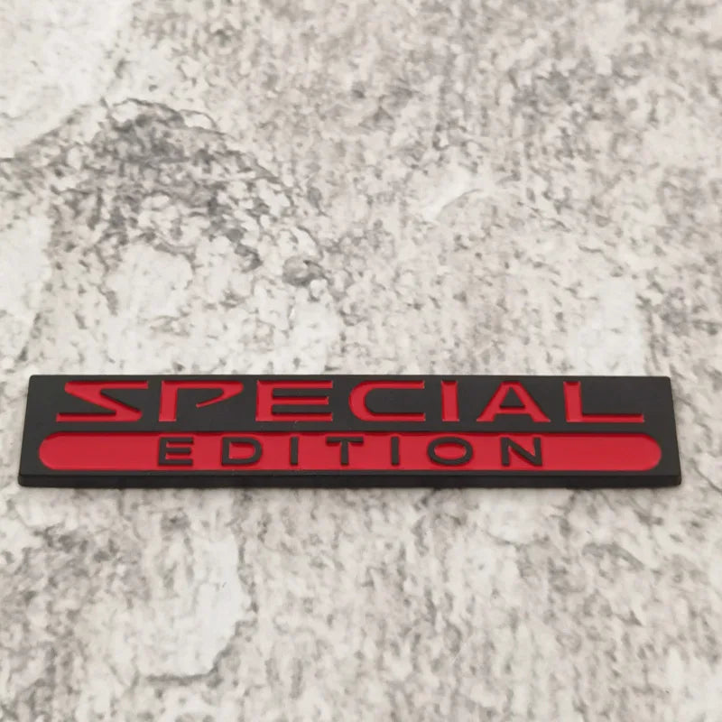 2PCS 3D Zinc Alloy Special Edition Car Fender Badge Emblem Trunk Decal Sticker