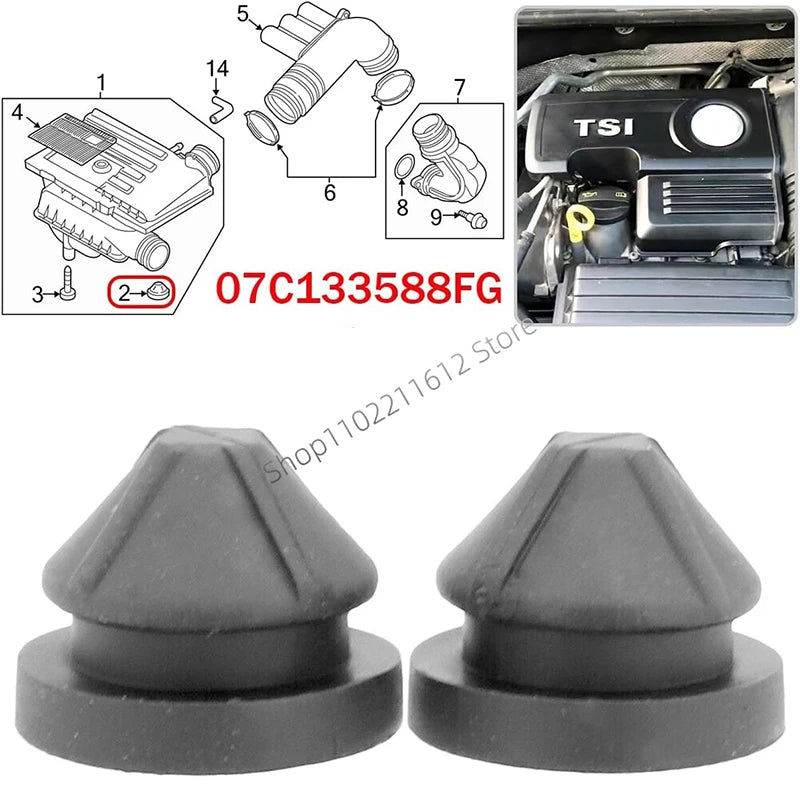 07C133588 Air Intake Filter Housing Rubber Grommet for Audi VW Golf
