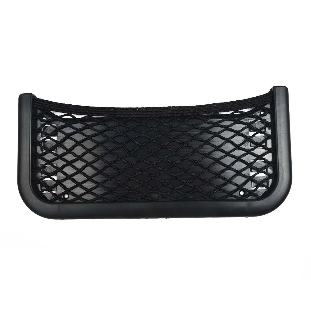 2Pcs Car Organizer Storage Net Pocket Phone Holder ABS 252x120mm