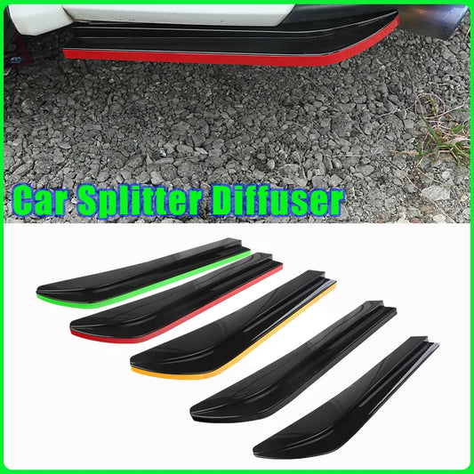 Universal Rear Bumper Splitter Diffuser Spoiler Canard Protector Body Styling
