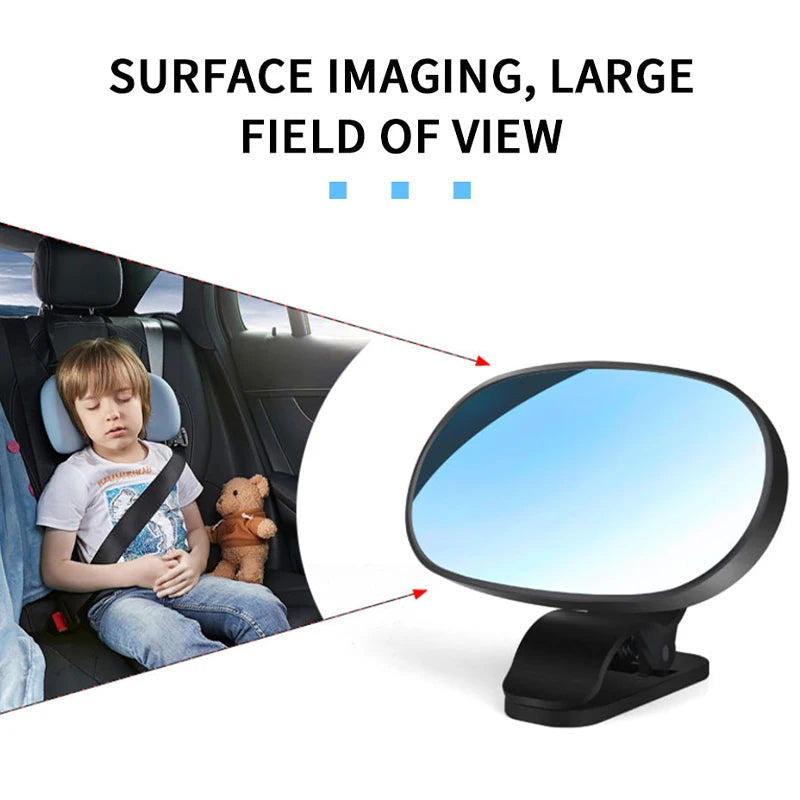 SEAMETAL 360° Adjustable Baby Car Rearview Mirror Wide View