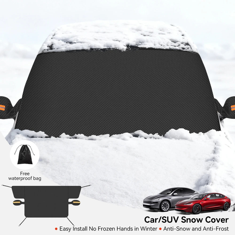 Winter Car Windshield Snow Cover Reflective Oxford Waterproof Frost Protector