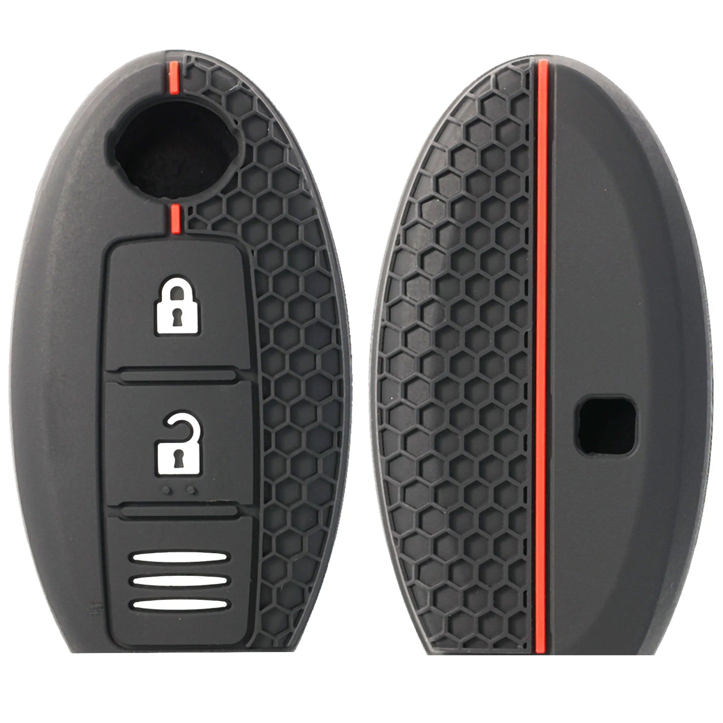 3-Button Silicone Remote Key Fob Cover for Nissan Qashqai, Juke, Leaf, Micra, Note