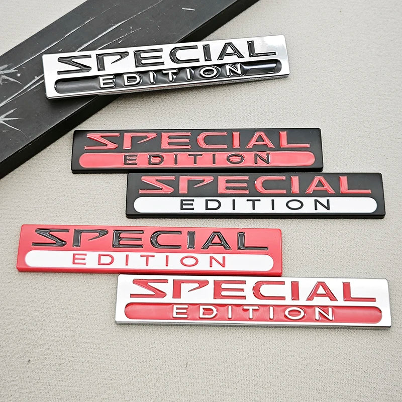 3D Metal Special Edition Car Emblem Badge Sticker Universal Rear Trunk Decal
