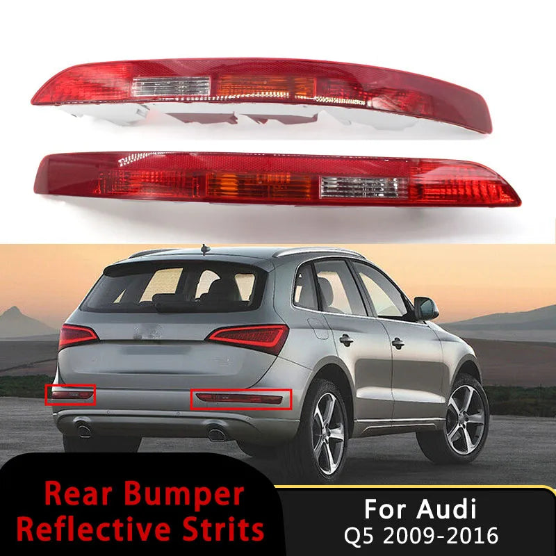 Rear Bumper Reflector Brake Tail Light Assembly for Audi Q5 2009–2016