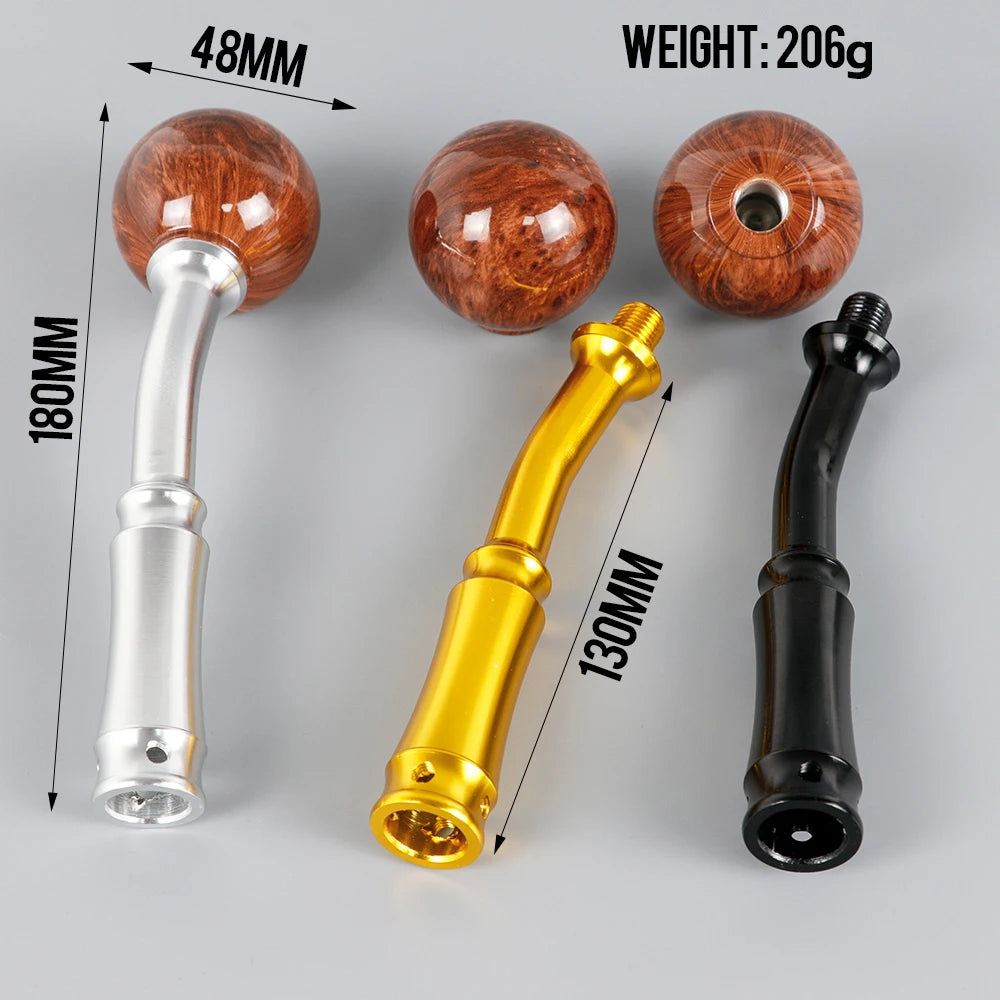 Peach Wood Look Gear Shift Knob Extender Manual Shifter Lever Extension Universal
