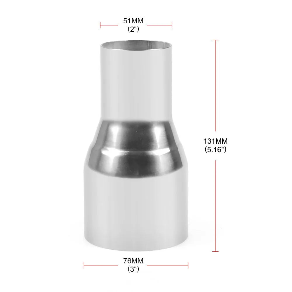 2 1/2" 2.5" ID to 3" OD Universal Exhaust Pipe to Component Adapter Reducer