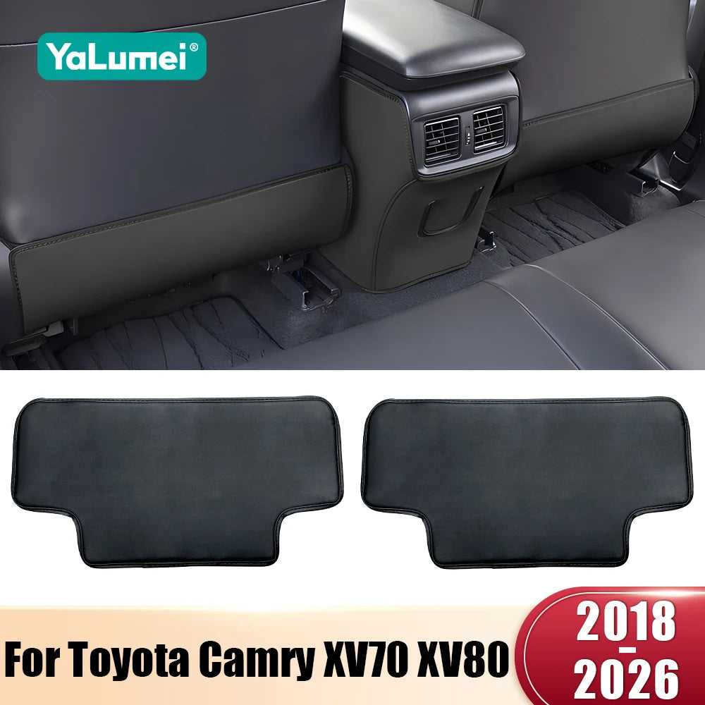 2PCS Car Seat Back Anti-Kick Protector Pads for Toyota Camry XV70 XV80 2018–2026