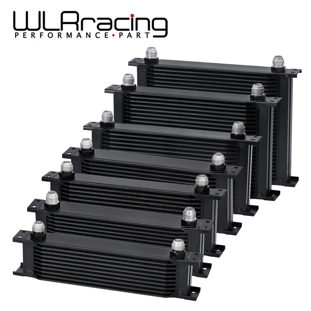 AN10 Aluminum Engine Oil Cooler 7-30 Row Universal Racing Radiator
