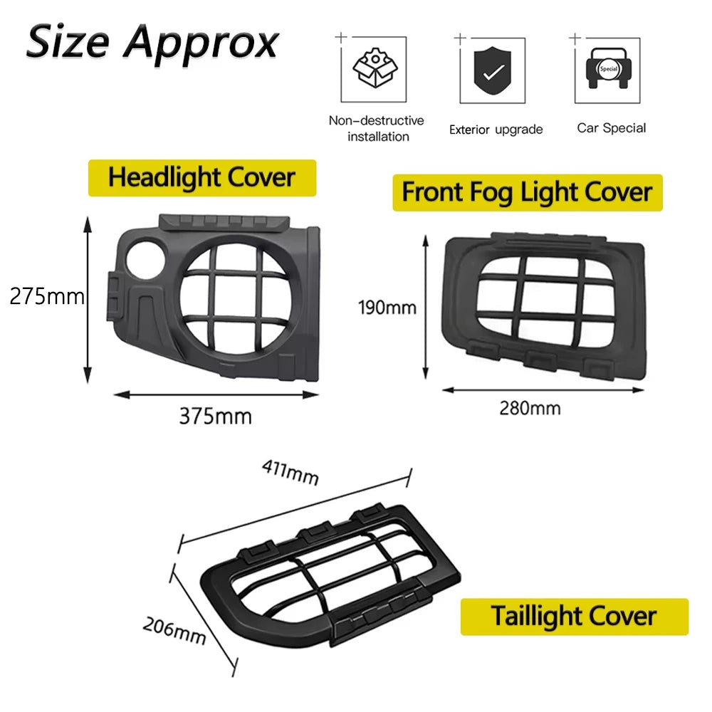Headlight, Tail Light & Turn Signal Guard Trim Set for Suzuki Jimny JB64 2019–2026