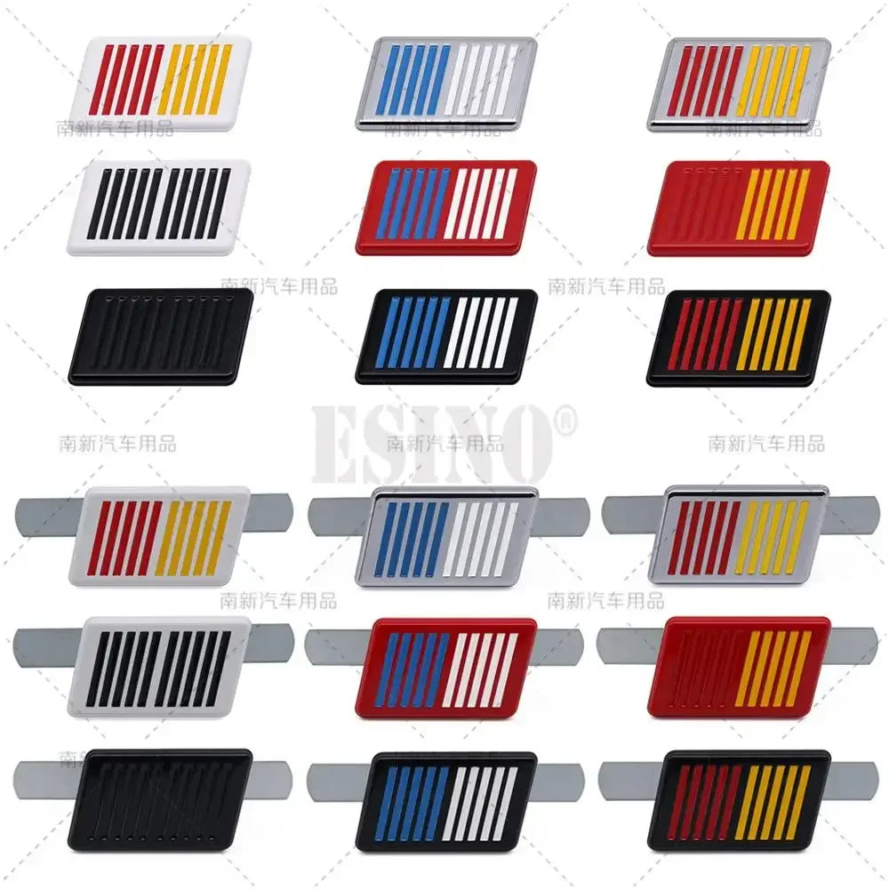 3D Metal Zinc Alloy Ralliart Car Emblem Badge Adhesive Front Grille Trunk