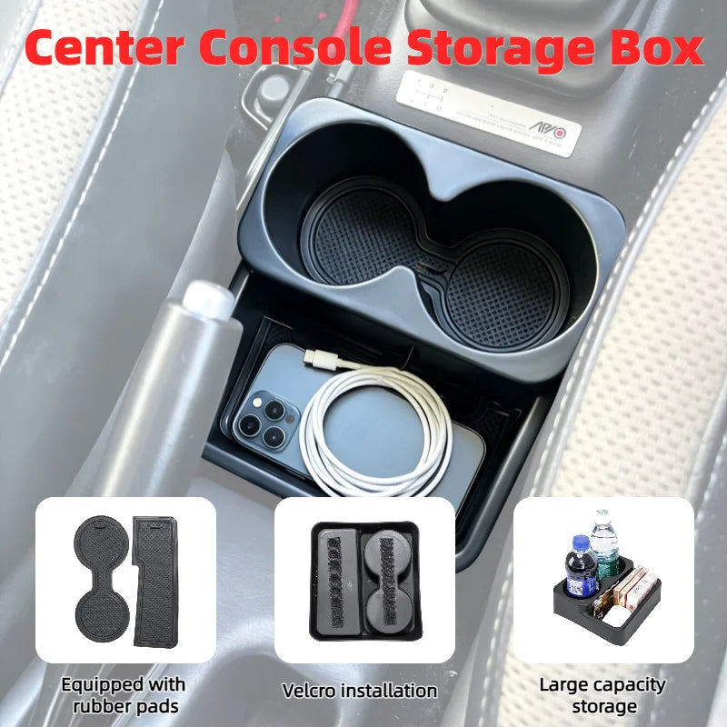 Center Console Gear Shift Storage Box with Cup Holder for Suzuki Jimny 1998–2018