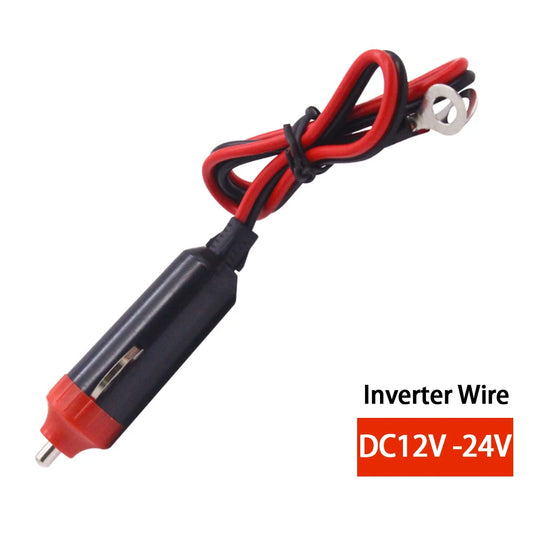 12V Car Cigarette Lighter Plug Power Cable with Male Plug 50cm Power Supply Wire