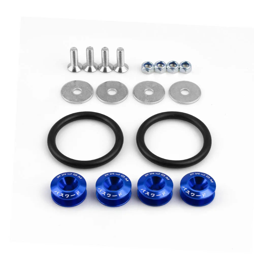 Universal Aluminum JDM Quick Release Bumper Fastener Kit for Bumpers Trunks