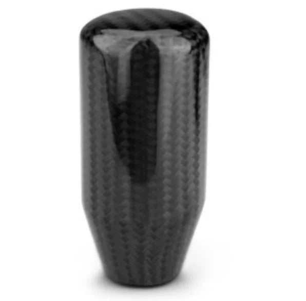 Universal Carbon Fiber Style Round Gear Shift Knob AT MT Car Shifter