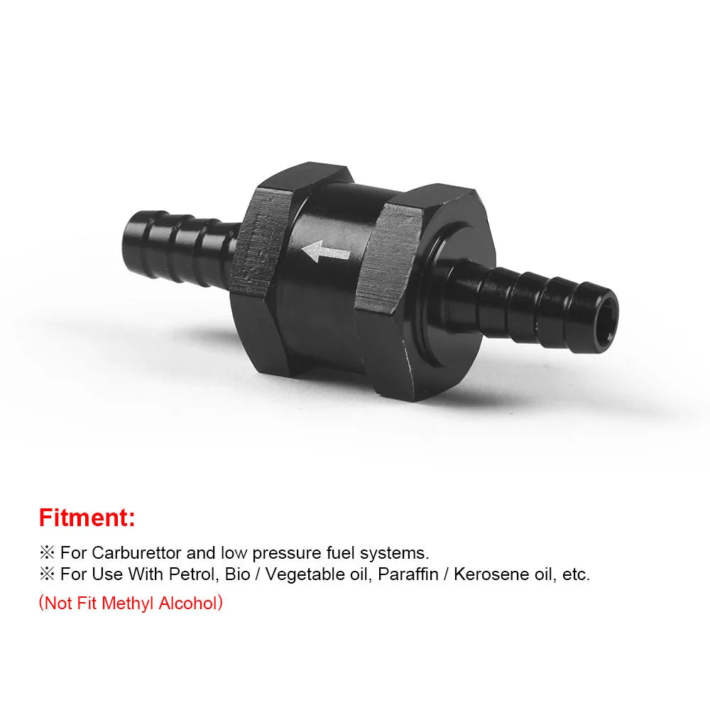 Universal Inline Fuel Check Valve One Way Non Return Diesel Petrol 4mm-14mm OD