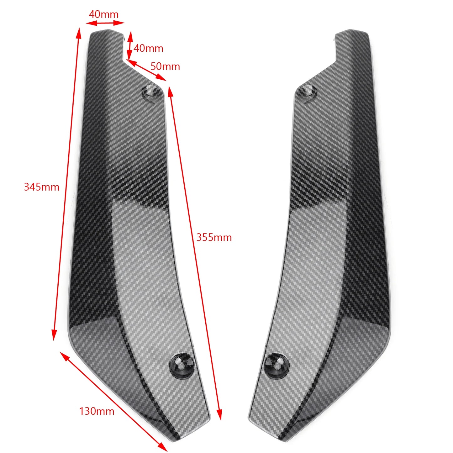 Rear Bumper Splitter Diffuser Canard Side Skirt Lip Protector for Subaru Impreza WRX