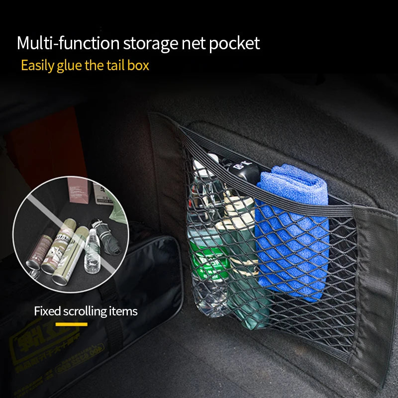 Car Trunk Storage Mesh Net Elastic Cargo Organizer Luggage Holder Pocket